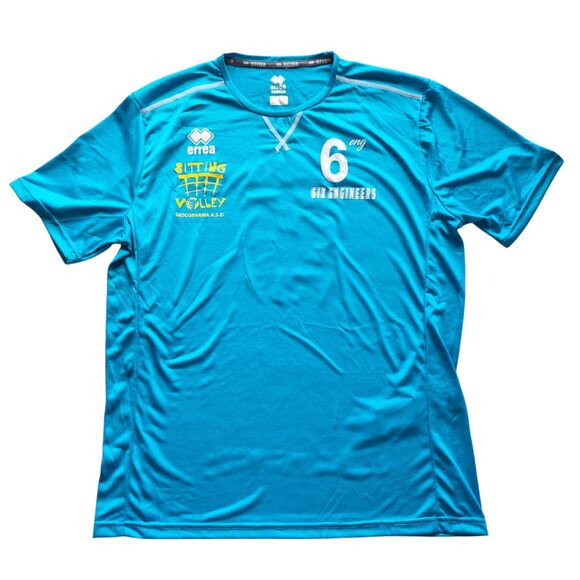 NWT Erreà Italian Vollyeball Jersey Workout Sport Ventilated Tee Size XXL - Picture 3 of 11